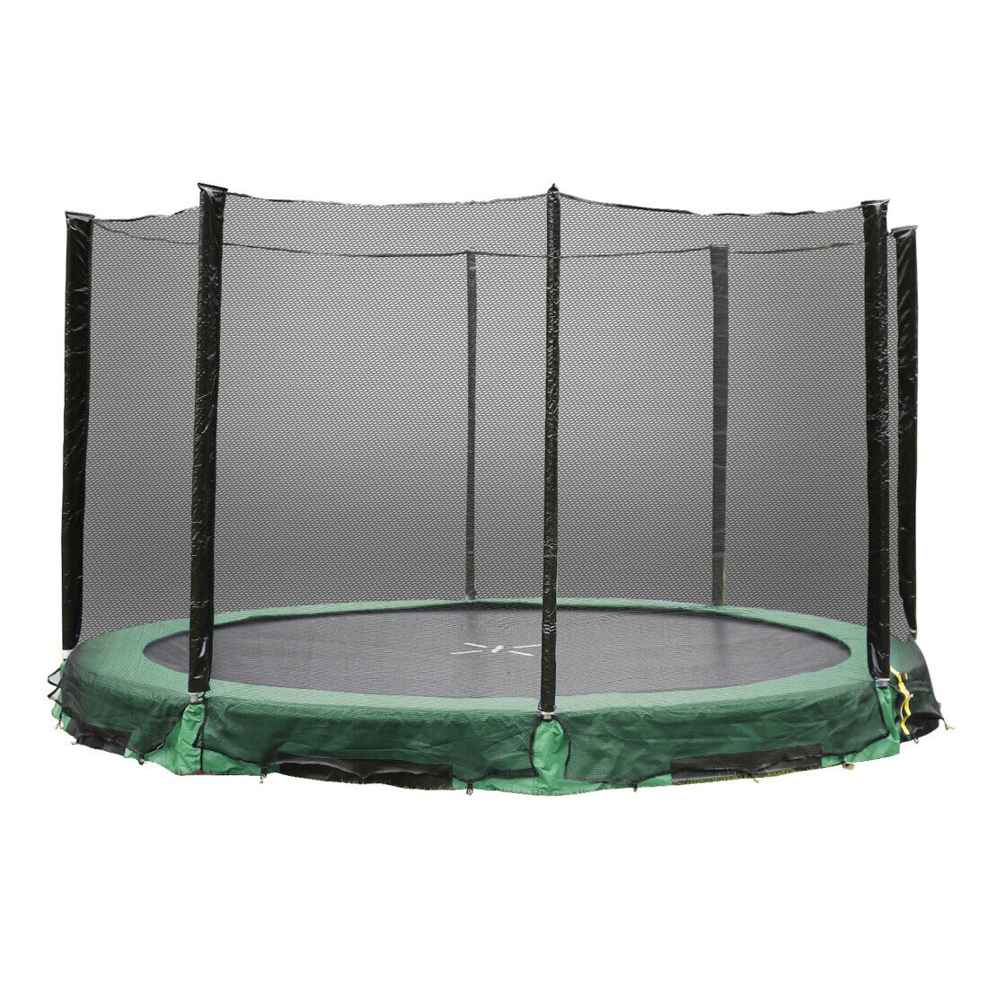 (Jauns) Zemē iestrādāts batuts ar drošības tīklu D426 cm Home4you
