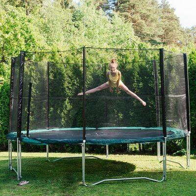 (Jauns) Batuts ar drošības tīklu D426cm Home4you