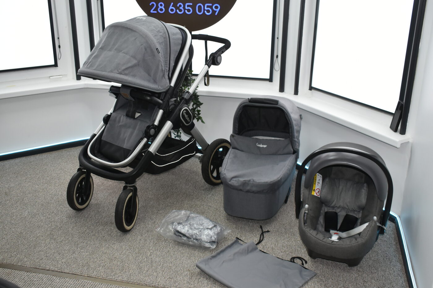 (Lietoti) Emmaljunga NXT90 Ergo Lounge Grey